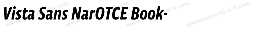 Vista Sans NarOTCE Book字体转换